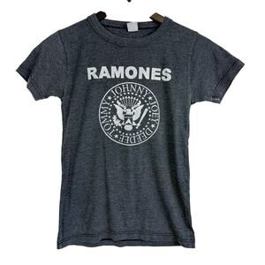 Vintage Y2K Ramones Baby Tee Shirt Gray USA Womens - S